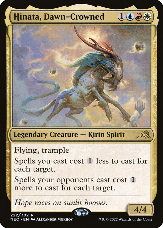 Hinata, Dawn-Crowned (PNEO-222P) - Kamigawa: Neon Dynasty Promos - Premium MTG Single from Wizards of the Coast - Just $0.08! Shop now at Game Crave Tournament Store