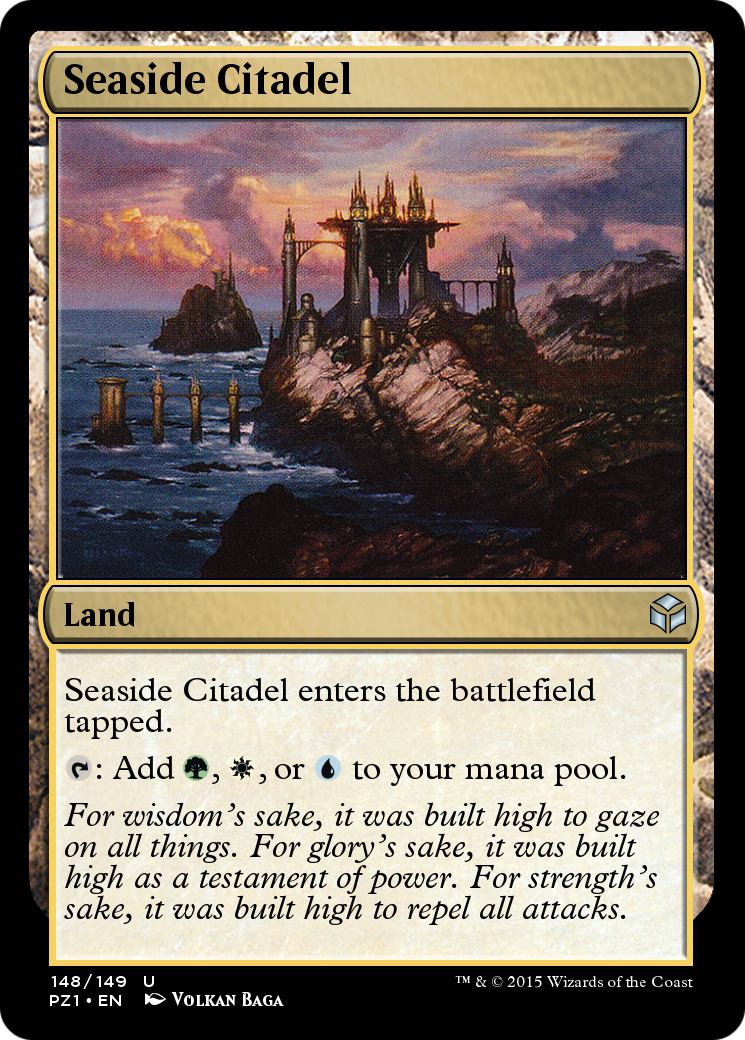 Seaside Citadel (PZ1-148) - Legendary Cube Prize Pack - Premium MTG Single from Wizards of the Coast - Just $0! Shop now at Game Crave Tournament Store