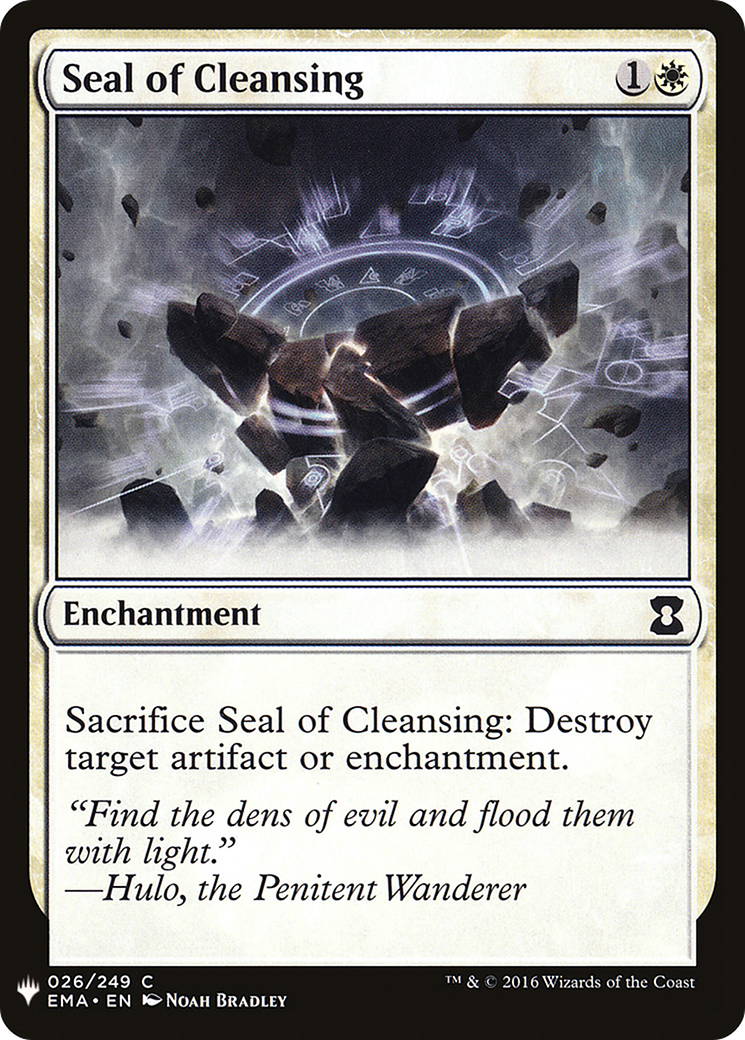 Seal of Cleansing (MB1-219) - Mystery Booster - Premium MTG Single from Wizards of the Coast - Just $0.30! Shop now at Game Crave Tournament Store