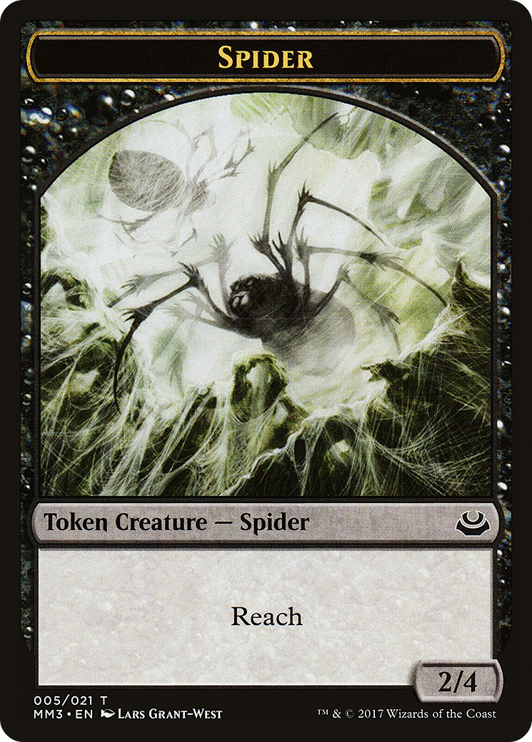 Spider (TMM3-005) - Modern Masters 2017 Tokens - Premium MTG Single from Wizards of the Coast - Just $0.25! Shop now at Game Crave Tournament Store