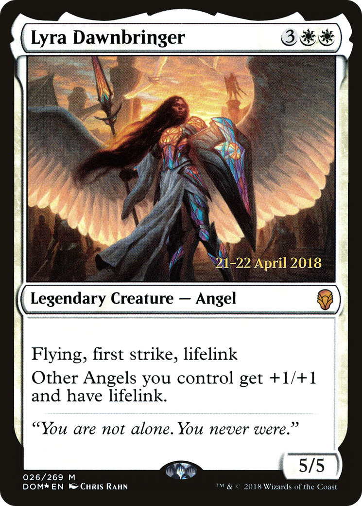 Lyra Dawnbringer (PDOM-26S) - Dominaria Promos Foil - Premium MTG Single from Wizards of the Coast - Just $2.22! Shop now at Game Crave Tournament Store