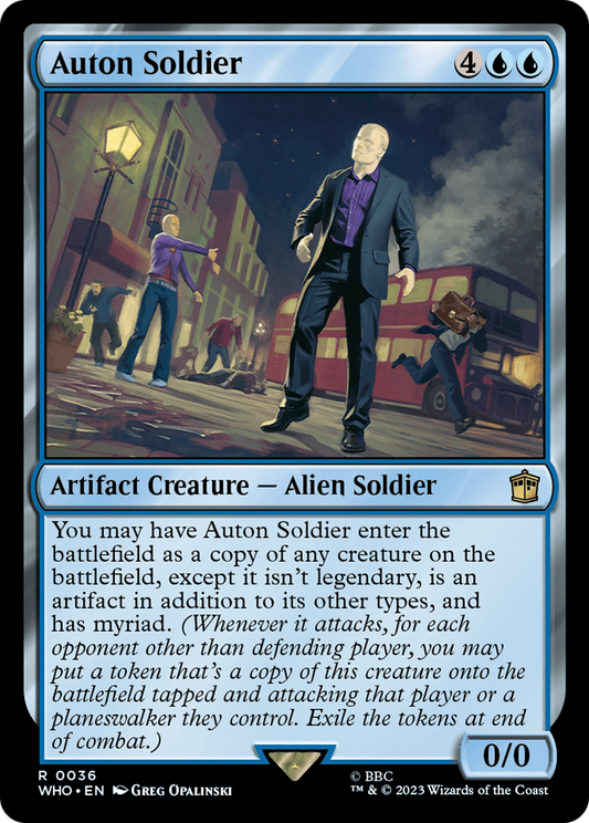 Auton Soldier (WHO-036) - Doctor Who Foil - Premium MTG Single from Wizards of the Coast - Just $4.66! Shop now at Game Crave Tournament Store