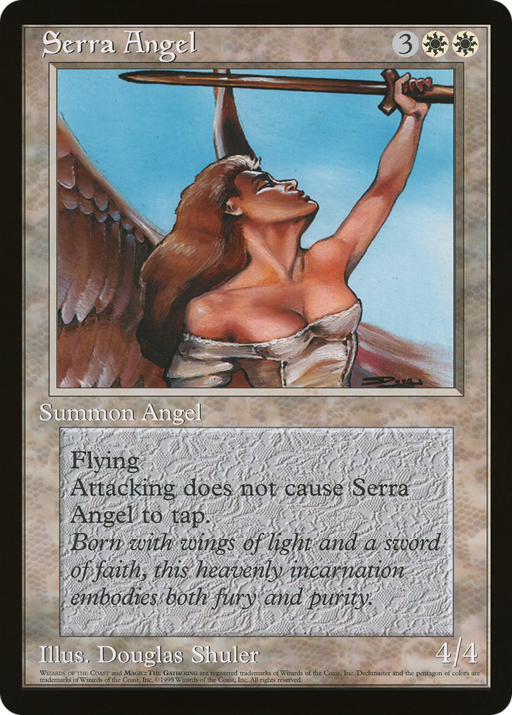 Serra Angel (O90P-007) - Oversized 90's Promos - Premium MTG Single from Wizards of the Coast - Just $0! Shop now at Game Crave Tournament Store