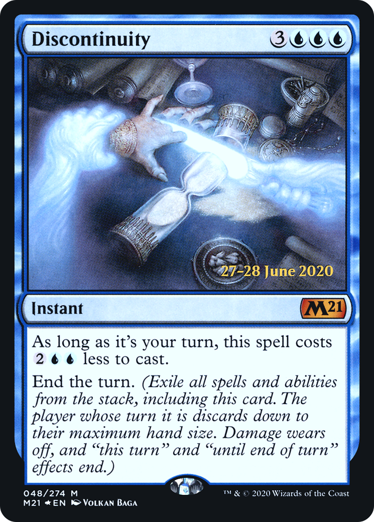 Discontinuity (PM21-48S) - Core Set 2021 Promos Foil - Premium MTG Single from Wizards of the Coast - Just $0.73! Shop now at Game Crave Tournament Store