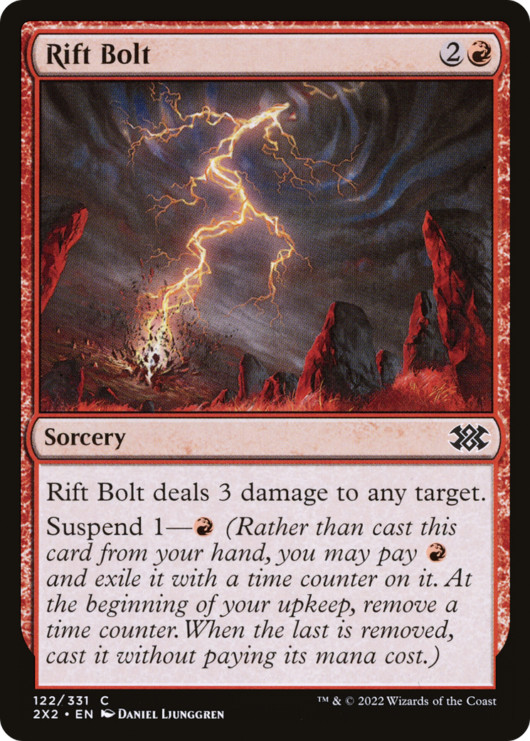 Rift Bolt (2X2-122) - Double Masters 2022 - Premium MTG Single from Wizards of the Coast - Just $0.25! Shop now at Game Crave Tournament Store