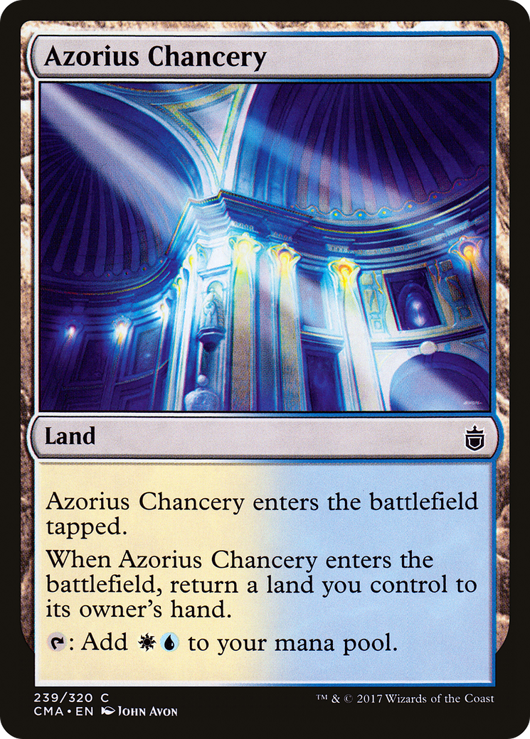 Azorius Chancery (CMA-239) - Commander Anthology - Premium MTG Single from Wizards of the Coast - Just $0.08! Shop now at Game Crave Tournament Store