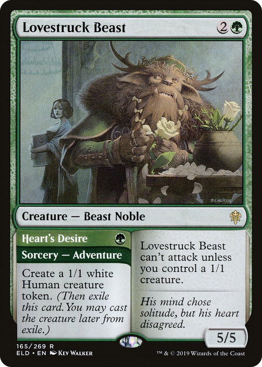 Lovestruck Beast // Heart's Desire (ELD-165) - Throne of Eldraine Foil - Premium MTG Single from Wizards of the Coast - Just $0.08! Shop now at Game Crave Tournament Store