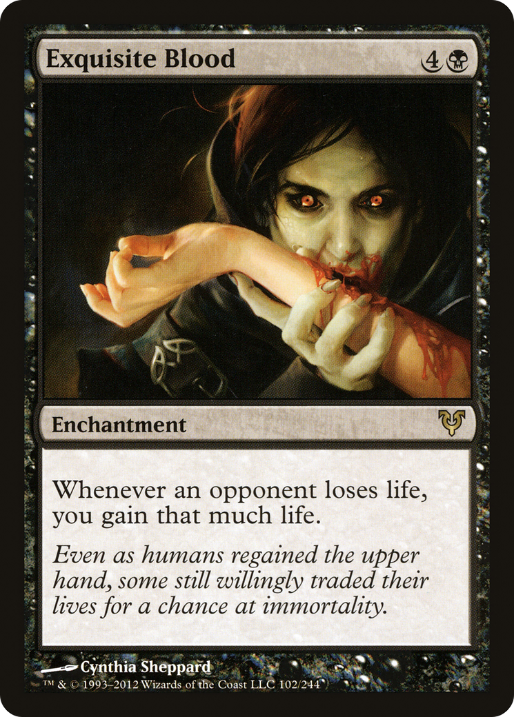 Exquisite Blood (AVR-102) - Avacyn Restored - Premium MTG Single from Wizards of the Coast - Just $5.95! Shop now at Game Crave Tournament Store