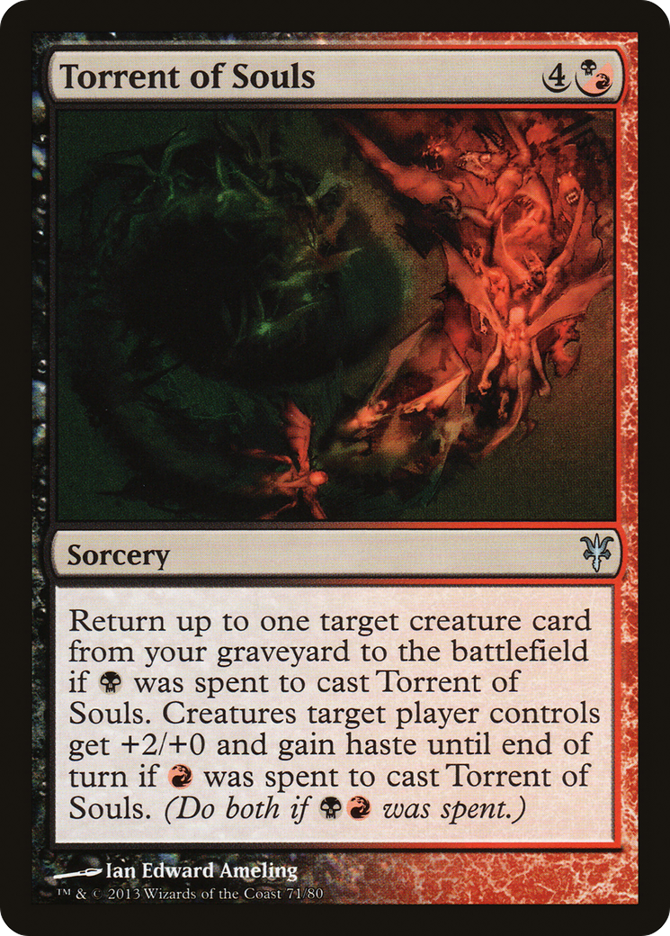 Torrent of Souls (DDK-071) - Duel Decks: Sorin vs. Tibalt - Premium MTG Single from Wizards of the Coast - Just $0.08! Shop now at Game Crave Tournament Store