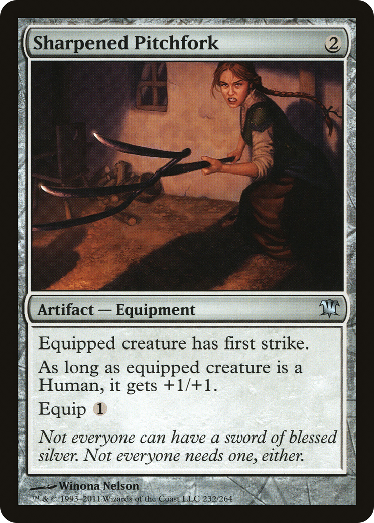 Sharpened Pitchfork (ISD-232) - Innistrad Foil - Premium MTG Single from Wizards of the Coast - Just $0.09! Shop now at Game Crave Tournament Store