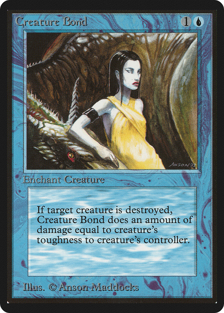 Creature Bond (LEB-056) - Limited Edition Beta - Premium MTG Single from Wizards of the Coast - Just $0.72! Shop now at Game Crave Tournament Store