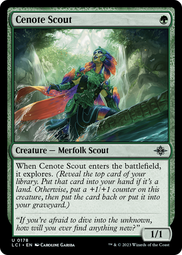 Cenote Scout (LCI-178) - The Lost Caverns of Ixalan - Premium MTG Single from Wizards of the Coast - Just $0.08! Shop now at Game Crave Tournament Store