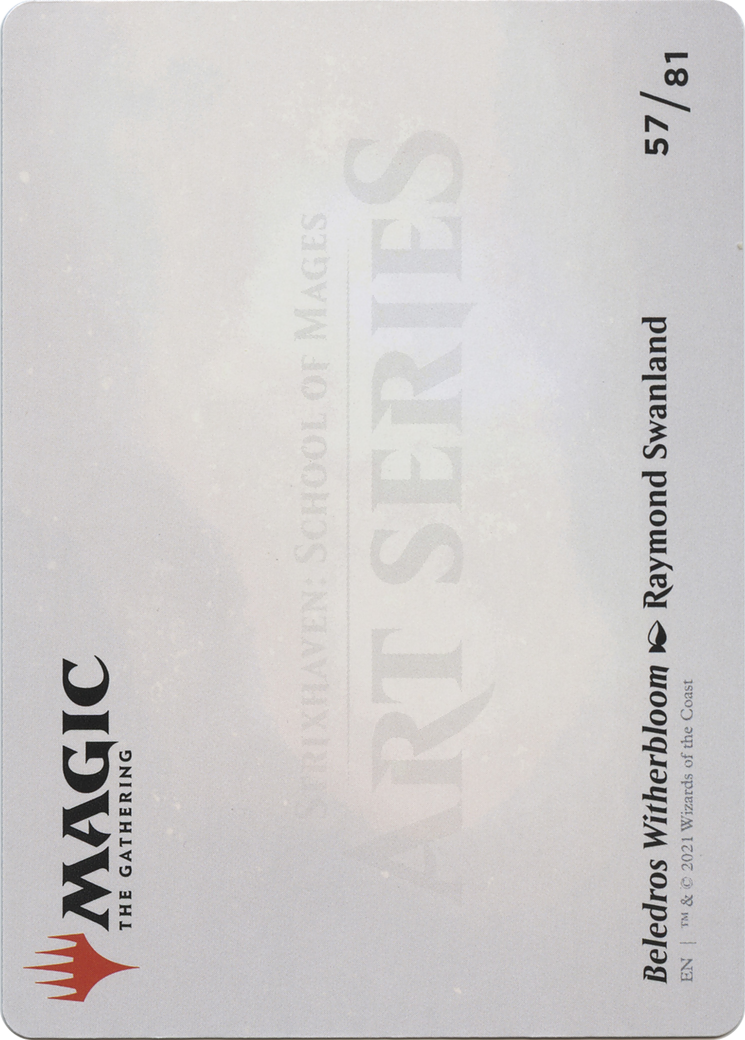 Beledros Witherbloom // Beledros Witherbloom (ASTX-057) - Strixhaven Art Series (Borderless) - Premium MTG Single from Wizards of the Coast - Just $0! Shop now at Game Crave Tournament Store
