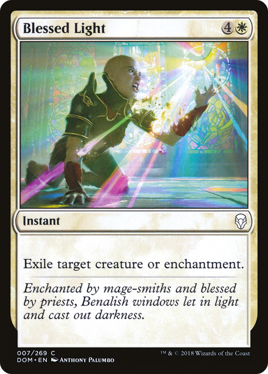 Blessed Light (DOM-007) - Dominaria Foil - Premium MTG Single from Wizards of the Coast - Just $0.25! Shop now at Game Crave Tournament Store