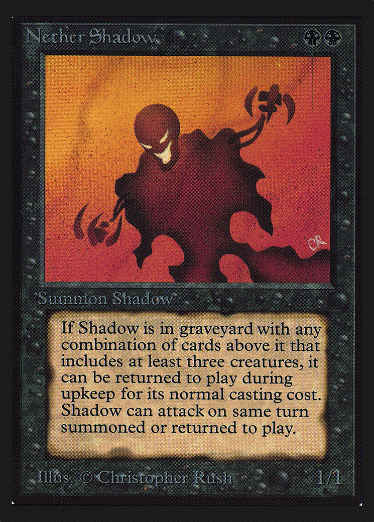 Nether Shadow (CED-117) - Collectors' Edition - Premium MTG Single from Wizards of the Coast - Just $5.30! Shop now at Game Crave Tournament Store