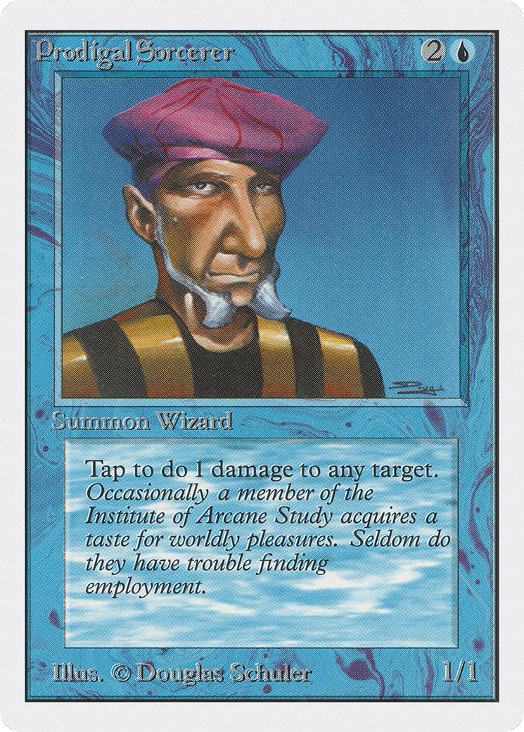 Prodigal Sorcerer (2ED-074) - Unlimited Edition - Premium MTG Single from Wizards of the Coast - Just $1.08! Shop now at Game Crave Tournament Store