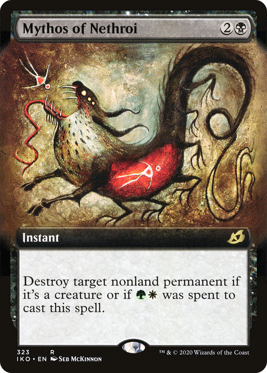 Mythos of Nethroi (IKO-323) - Ikoria: Lair of Behemoths: (Extended Art) - Premium MTG Single from Wizards of the Coast - Just $0.45! Shop now at Game Crave Tournament Store
