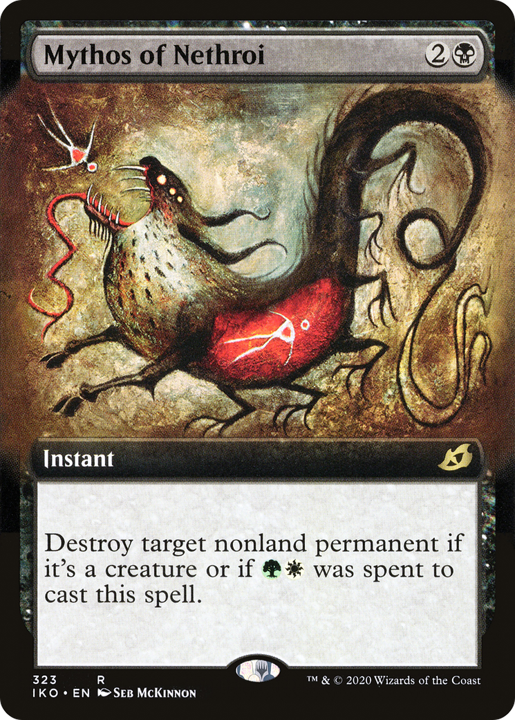 Mythos of Nethroi (IKO-323) - Ikoria: Lair of Behemoths: (Extended Art) Foil - Premium MTG Single from Wizards of the Coast - Just $1.62! Shop now at Game Crave Tournament Store