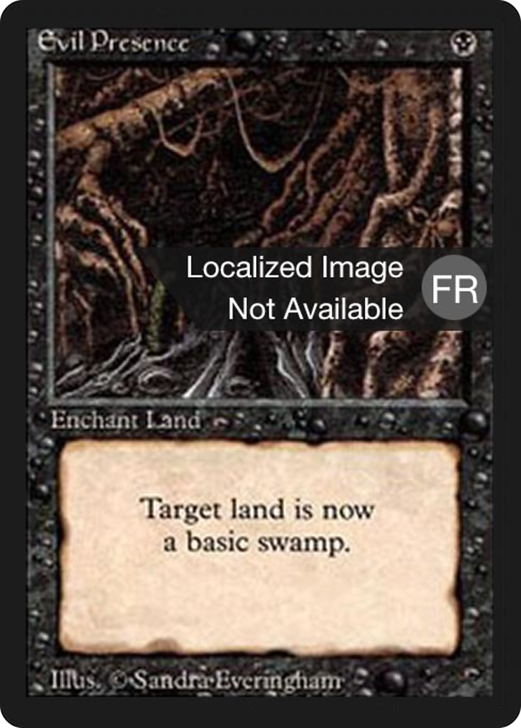 Evil Presence (FBB-110) - Foreign Black Border - Premium MTG Single from Wizards of the Coast - Just $0.72! Shop now at Game Crave Tournament Store