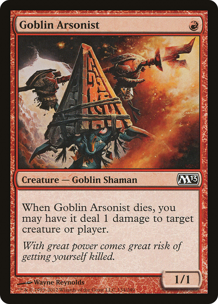 Goblin Arsonist (M13-134) - Magic 2013 - Premium MTG Single from Wizards of the Coast - Just $0.25! Shop now at Game Crave Tournament Store
