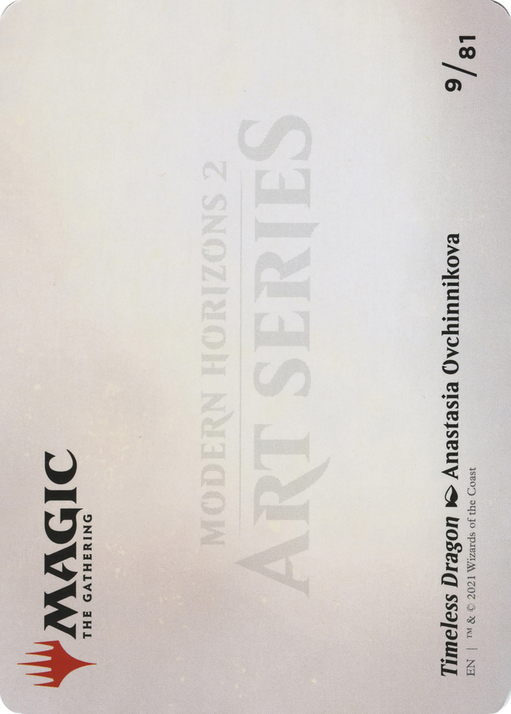 Timeless Dragon // Timeless Dragon (AMH2-009) - Modern Horizons 2 Art Series (Borderless) Foil - Premium MTG Single from Wizards of the Coast - Just $0! Shop now at Game Crave Tournament Store
