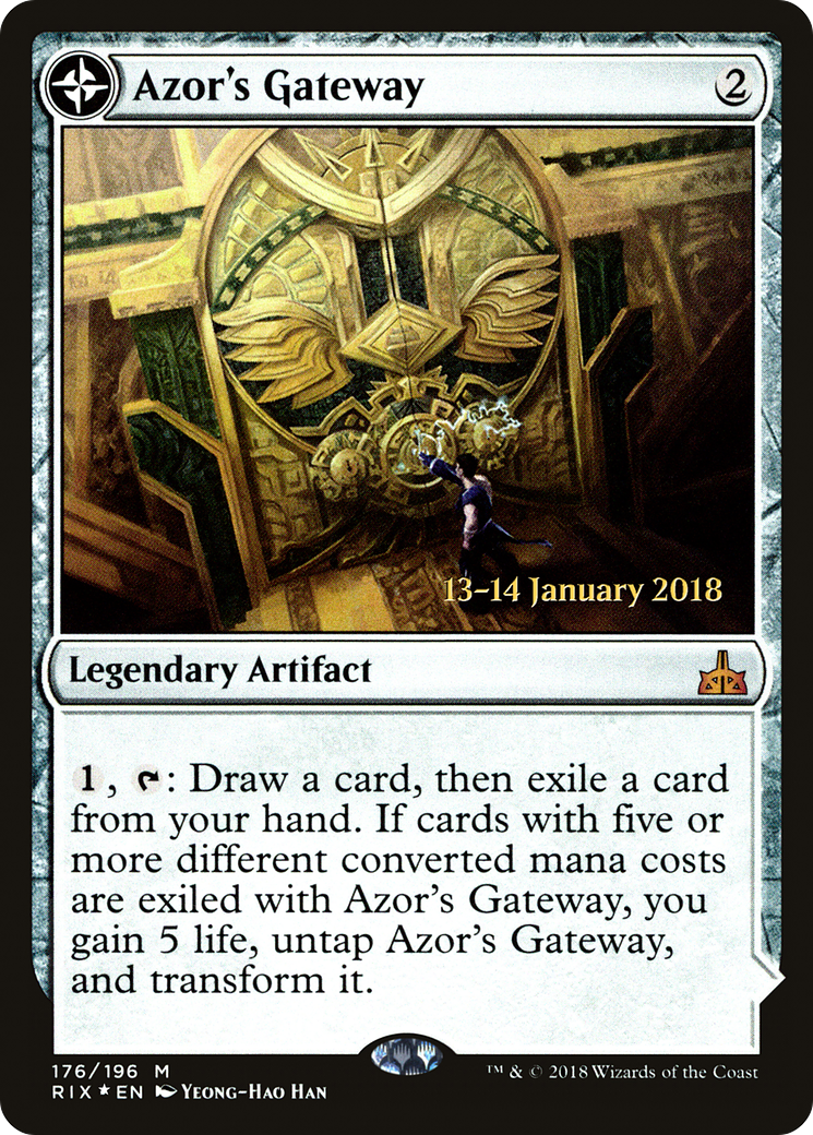 Azor's Gateway // Sanctum of the Sun (PRIX-176S) - Rivals of Ixalan Promos: (compasslanddfc) Foil - Premium MTG Single from Wizards of the Coast - Just $1.84! Shop now at Game Crave Tournament Store