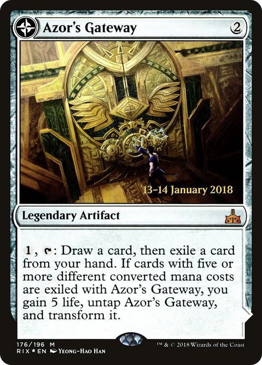 Azor's Gateway // Sanctum of the Sun (PRIX-176S) - Rivals of Ixalan Promos: (compasslanddfc) Foil - Premium MTG Single from Wizards of the Coast - Just $1.84! Shop now at Game Crave Tournament Store