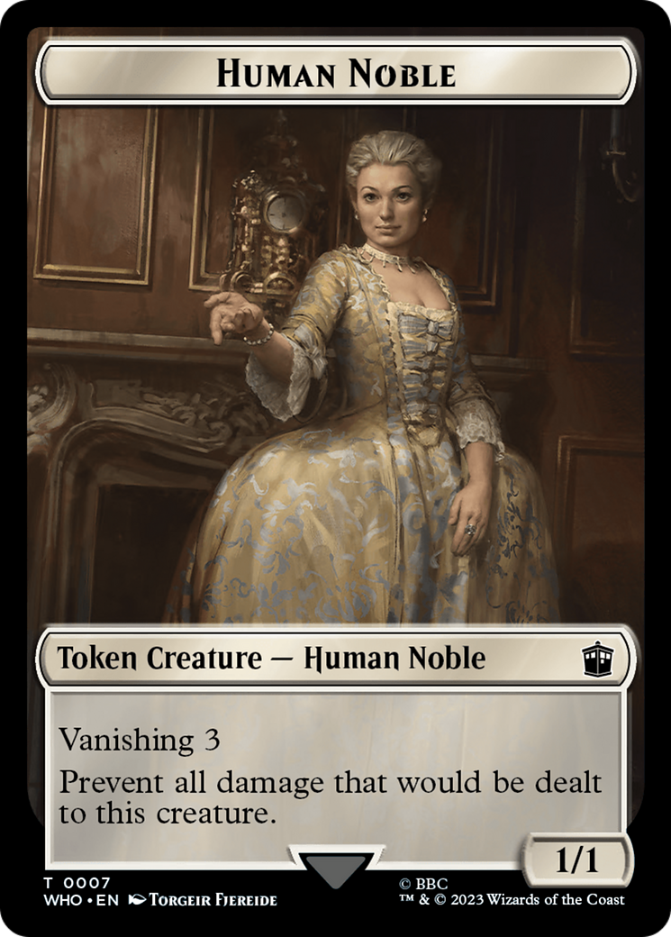Human Noble (TWHO-007) - Doctor Who Tokens Foil - Premium MTG Single from Wizards of the Coast - Just $0! Shop now at Game Crave Tournament Store