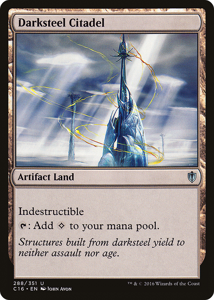 Darksteel Citadel (C16-288) - Commander 2016 - Premium MTG Single from Wizards of the Coast - Just $0.17! Shop now at Game Crave Tournament Store