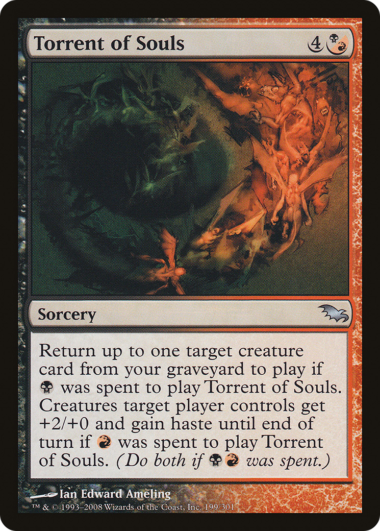Torrent of Souls (SHM-199) - Shadowmoor Foil - Premium MTG Single from Wizards of the Coast - Just $0.32! Shop now at Game Crave Tournament Store