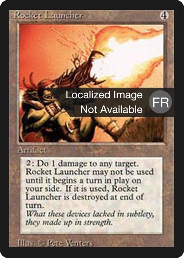 Rocket Launcher (FBB-272) - Foreign Black Border - Premium MTG Single from Wizards of the Coast - Just $0! Shop now at Game Crave Tournament Store