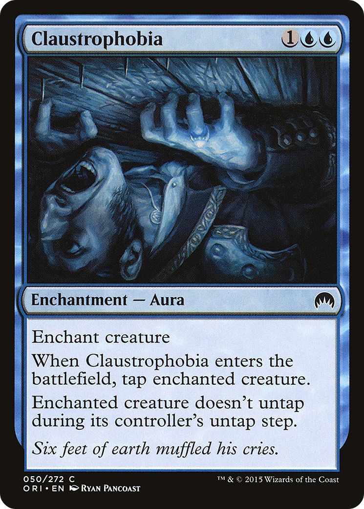 Claustrophobia (ORI-050) - Magic Origins - Premium MTG Single from Wizards of the Coast - Just $0.08! Shop now at Game Crave Tournament Store