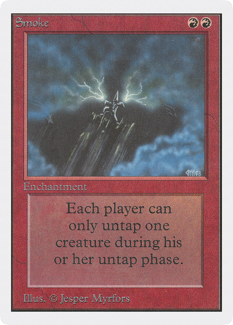 Smoke (2ED-176) - Unlimited Edition - Premium MTG Single from Wizards of the Coast - Just $4.35! Shop now at Game Crave Tournament Store