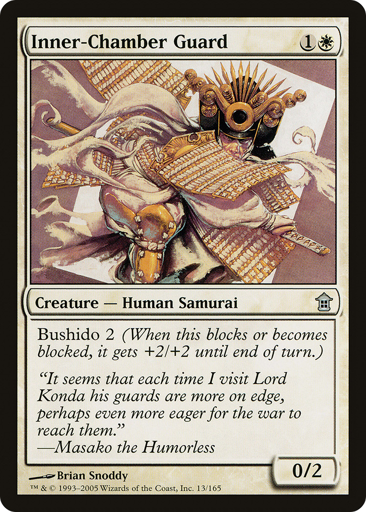 Inner-Chamber Guard (SOK-013) - Saviors of Kamigawa Foil - Premium MTG Single from Wizards of the Coast - Just $1.42! Shop now at Game Crave Tournament Store