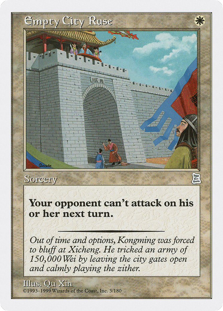 Empty City Ruse (PTK-003) - Portal Three Kingdoms - Premium MTG Single from Wizards of the Coast - Just $7.45! Shop now at Game Crave Tournament Store