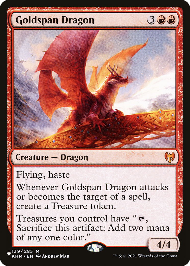 Goldspan Dragon (PLIST-777) - The List - Premium MTG Single from Wizards of the Coast - Just $2.39! Shop now at Game Crave Tournament Store