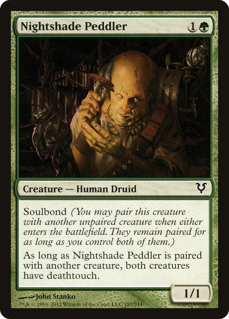 Nightshade Peddler (AVR-187) - Avacyn Restored Foil - Premium MTG Single from Wizards of the Coast - Just $0.85! Shop now at Game Crave Tournament Store