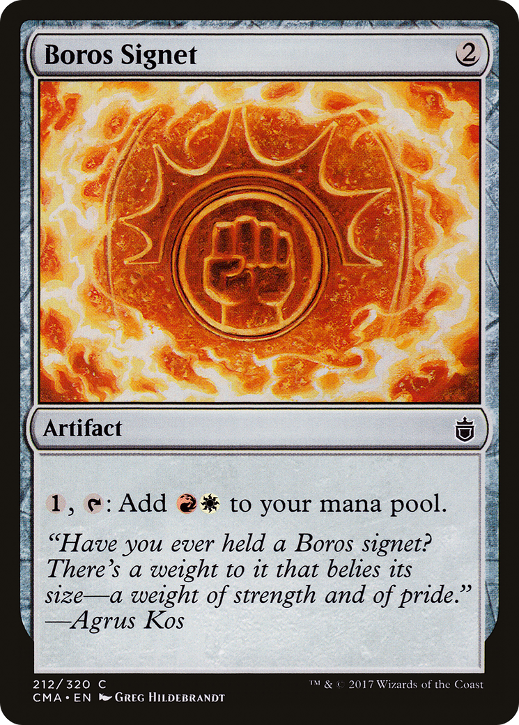 Boros Signet (CMA-212) - Commander Anthology - Premium MTG Single from Wizards of the Coast - Just $0.73! Shop now at Game Crave Tournament Store