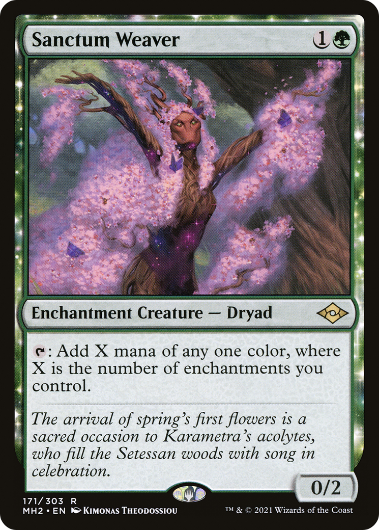 Sanctum Weaver (MH2-171) - Modern Horizons 2: (nyxtouched) - Premium MTG Single from Wizards of the Coast - Just $2.68! Shop now at Game Crave Tournament Store