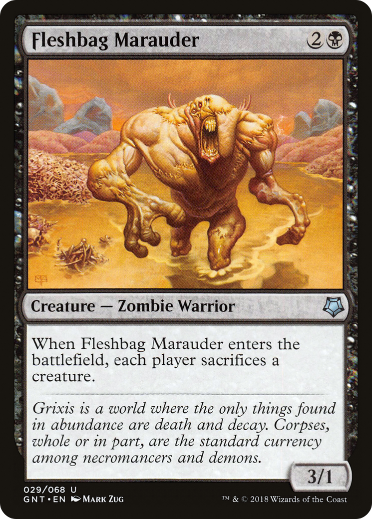 Fleshbag Marauder (GNT-029) - Game Night - Premium MTG Single from Wizards of the Coast - Just $0.25! Shop now at Game Crave Tournament Store
