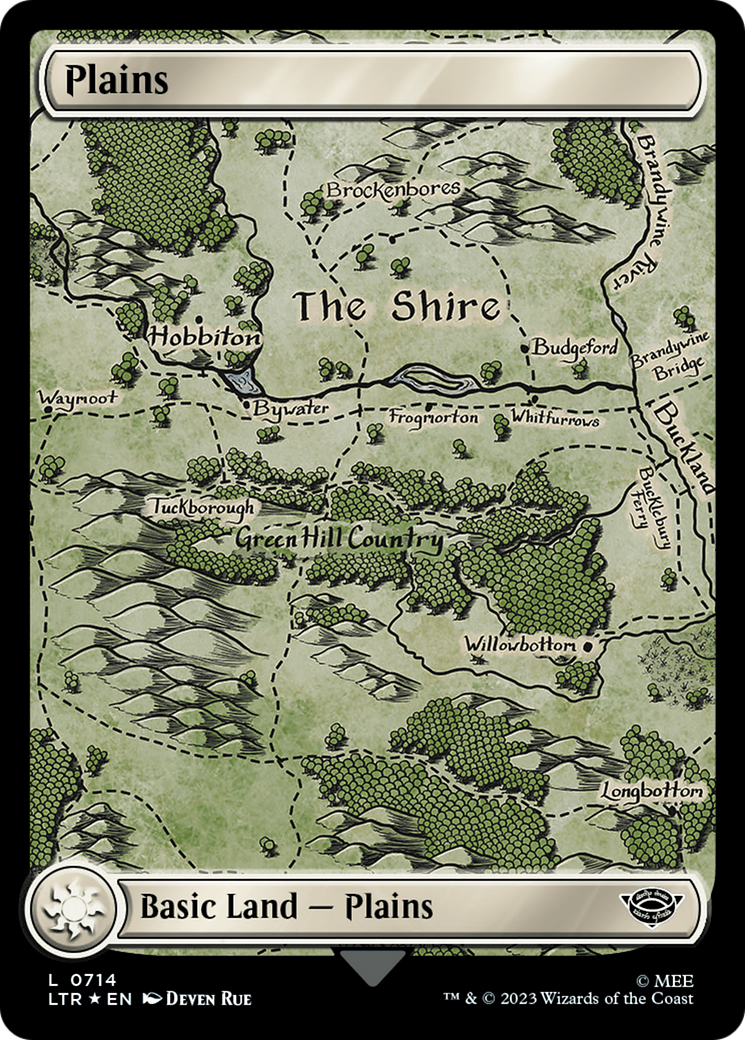 Plains (LTR-714) - The Lord of the Rings: Tales of Middle-earth Foil - Premium MTG Single from Wizards of the Coast - Just $0.41! Shop now at Game Crave Tournament Store