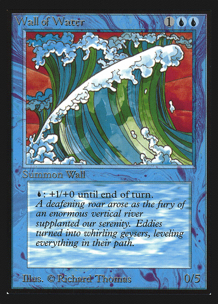 Wall of Water (CEI-091) - Intl. Collectors' Edition - Premium MTG Single from Wizards of the Coast - Just $7.12! Shop now at Game Crave Tournament Store