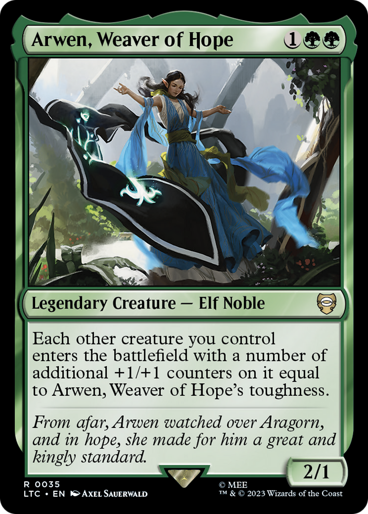 Arwen, Weaver of Hope (LTC-035) - Tales of Middle-earth Commander - Premium MTG Single from Wizards of the Coast - Just $0.68! Shop now at Game Crave Tournament Store