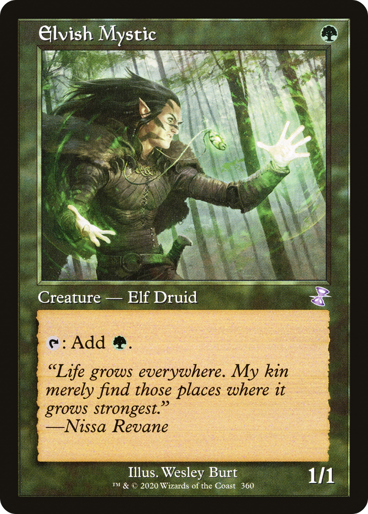 Elvish Mystic (TSR-360) - Time Spiral Remastered Foil - Premium MTG Single from Wizards of the Coast - Just $8.96! Shop now at Game Crave Tournament Store