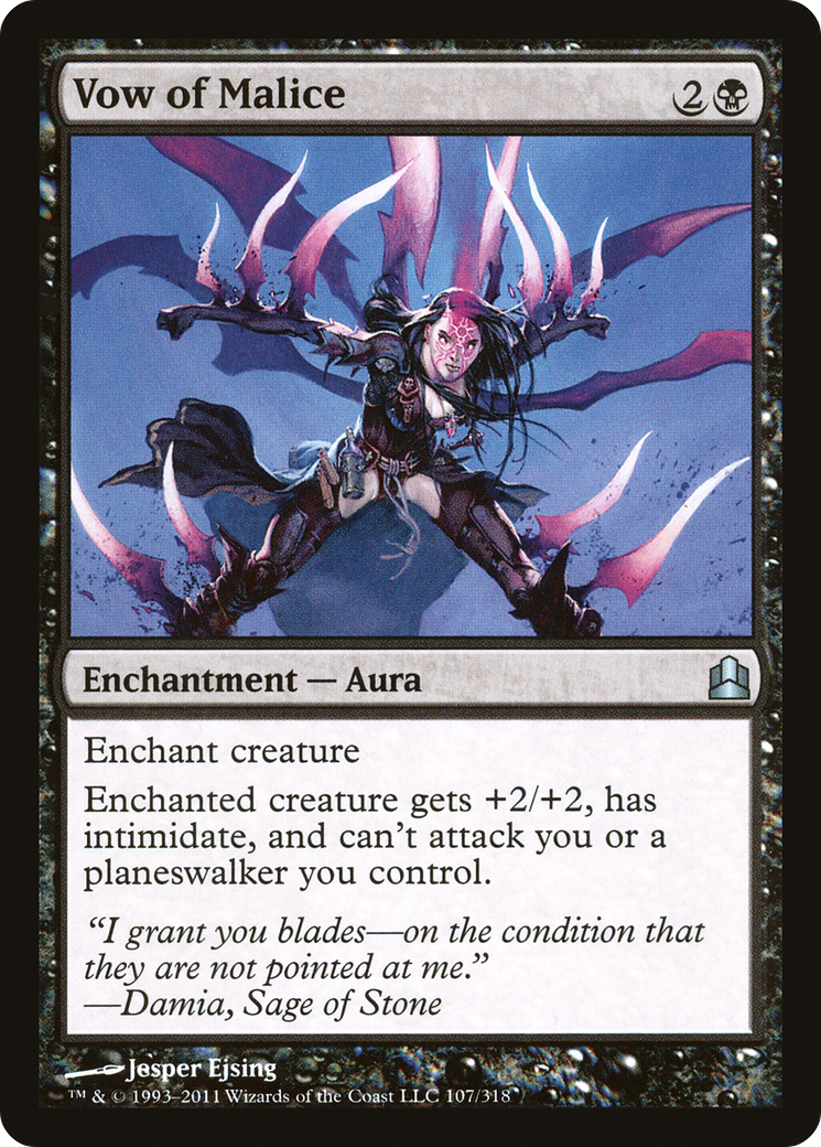 Vow of Malice (CMD-107) - Commander 2011 - Premium MTG Single from Wizards of the Coast - Just $0.54! Shop now at Game Crave Tournament Store