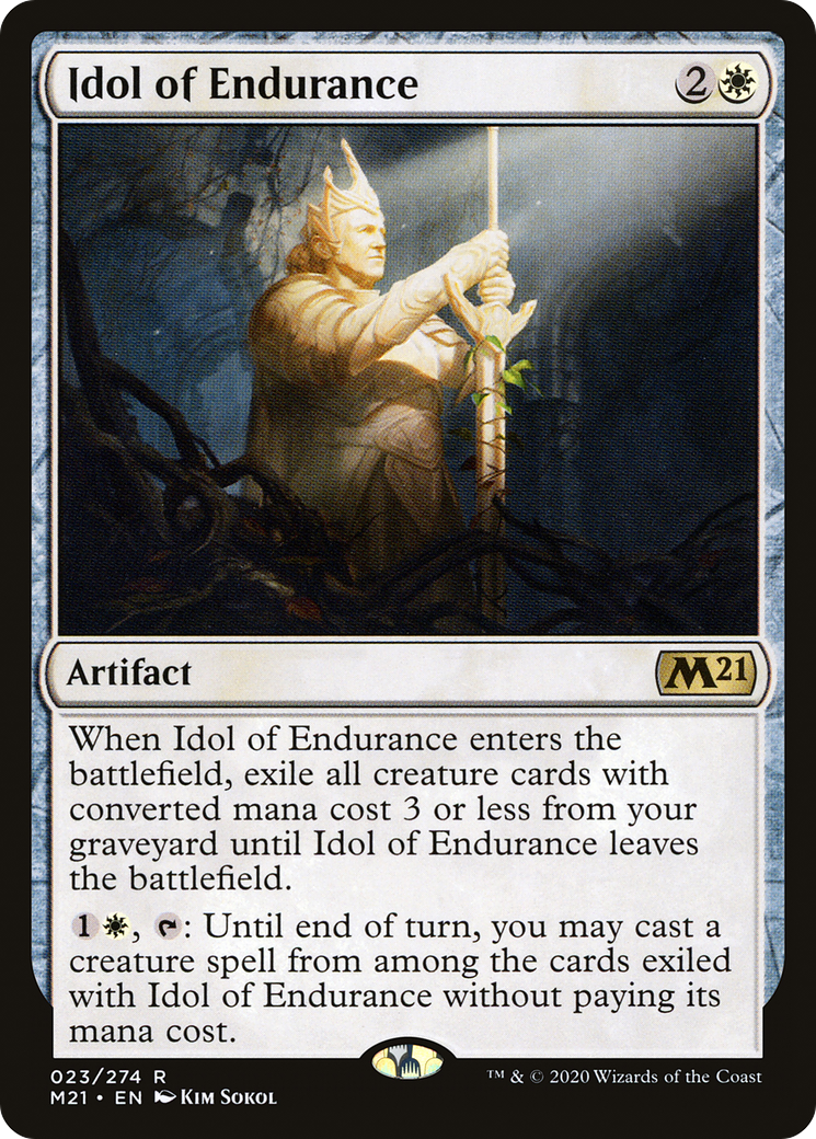 Idol of Endurance (M21-023) - Core Set 2021 - Premium MTG Single from Wizards of the Coast - Just $0.08! Shop now at Game Crave Tournament Store
