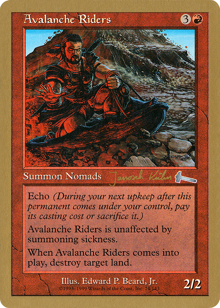 Avalanche Riders (WC00-JK74) - World Championship Decks 2000 - Premium MTG Single from Wizards of the Coast - Just $0.08! Shop now at Game Crave Tournament Store