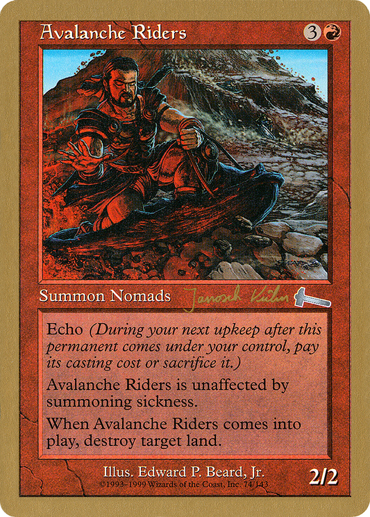 Avalanche Riders (WC00-JK74) - World Championship Decks 2000 - Premium MTG Single from Wizards of the Coast - Just $0.08! Shop now at Game Crave Tournament Store