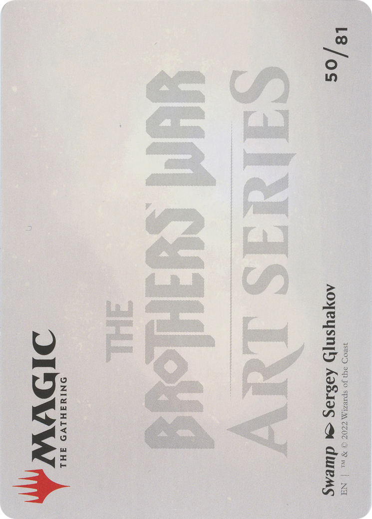 Swamp // Swamp (ABRO-050) - The Brothers' War Art Series (Borderless) Foil - Premium MTG Single from Wizards of the Coast - Just $0! Shop now at Game Crave Tournament Store