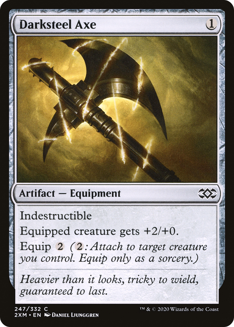 Darksteel Axe (2XM-247) - Double Masters Foil - Premium MTG Single from Wizards of the Coast - Just $0.08! Shop now at Game Crave Tournament Store